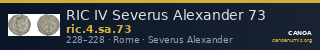 RIC IV Severus Alexander 73 — CANOA