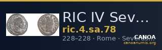 RIC IV Severus Alexander 78 — CANOA