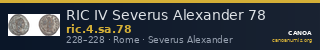 RIC IV Severus Alexander 78 — CANOA