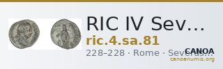 RIC IV Severus Alexander 81 — CANOA