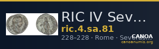 RIC IV Severus Alexander 81 — CANOA