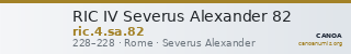 RIC IV Severus Alexander 82 — CANOA