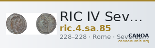 RIC IV Severus Alexander 85 — CANOA