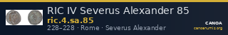 RIC IV Severus Alexander 85 — CANOA