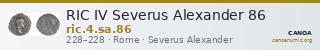 RIC IV Severus Alexander 86 — CANOA