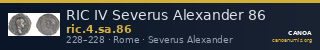 RIC IV Severus Alexander 86 — CANOA