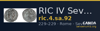 RIC IV Severus Alexander 92 — CANOA