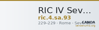 RIC IV Severus Alexander 93 — CANOA