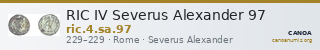 RIC IV Severus Alexander 97 — CANOA