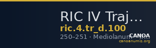 RIC IV Trajan Decius 100 — CANOA