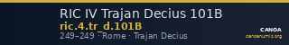 RIC IV Trajan Decius 101B — CANOA