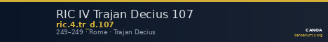 RIC IV Trajan Decius 107 — CANOA