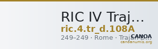 RIC IV Trajan Decius 108A — CANOA