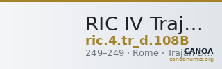RIC IV Trajan Decius 108B — CANOA