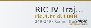 RIC IV Trajan Decius 109B — CANOA