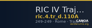 RIC IV Trajan Decius 110A — CANOA