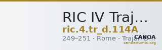 RIC IV Trajan Decius 114A — CANOA