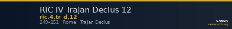 RIC IV Trajan Decius 12 — CANOA