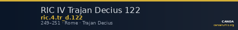 RIC IV Trajan Decius 122 — CANOA