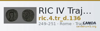 RIC IV Trajan Decius 136 — CANOA