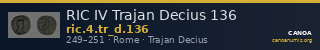 RIC IV Trajan Decius 136 — CANOA