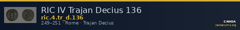 RIC IV Trajan Decius 136 — CANOA