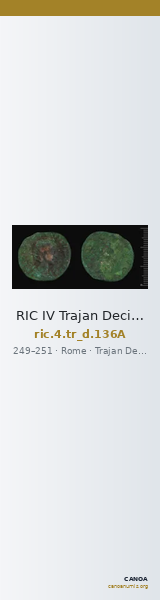 RIC IV Trajan Decius 136A — CANOA