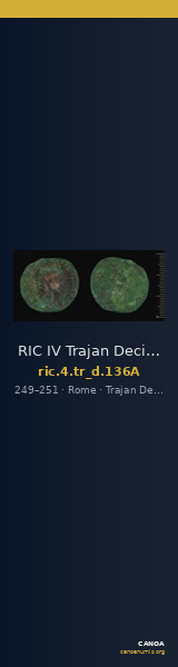 RIC IV Trajan Decius 136A — CANOA
