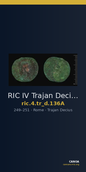 RIC IV Trajan Decius 136A — CANOA