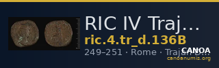 RIC IV Trajan Decius 136B — CANOA