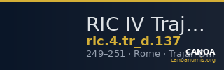 RIC IV Trajan Decius 137 — CANOA