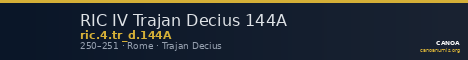 RIC IV Trajan Decius 144A — CANOA