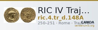 RIC IV Trajan Decius 148A — CANOA