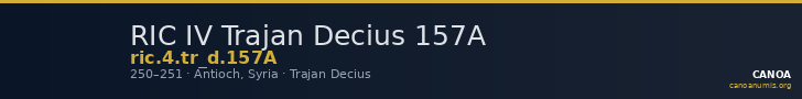 RIC IV Trajan Decius 157A — CANOA