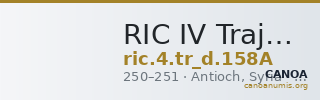 RIC IV Trajan Decius 158A — CANOA