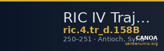 RIC IV Trajan Decius 158B — CANOA