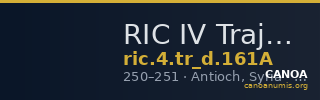 RIC IV Trajan Decius 161A — CANOA