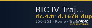 RIC IV Trajan Decius 167B (dupondius) — CANOA