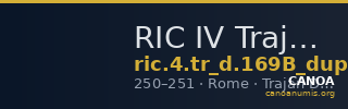 RIC IV Trajan Decius 169B (dupondius) — CANOA