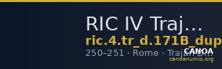 RIC IV Trajan Decius 171B (dupondius) — CANOA
