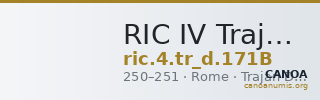RIC IV Trajan Decius 171B — CANOA