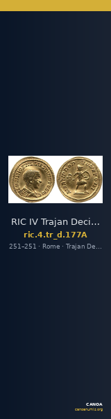 RIC IV Trajan Decius 177A — CANOA
