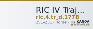 RIC IV Trajan Decius 177B — CANOA