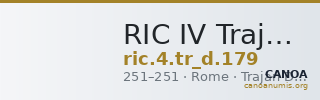 RIC IV Trajan Decius 179 — CANOA