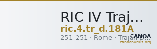 RIC IV Trajan Decius 181A — CANOA