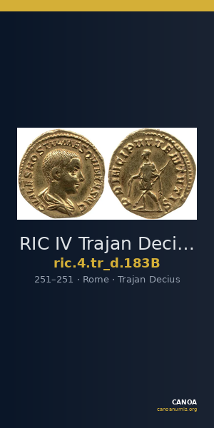RIC IV Trajan Decius 183B — CANOA