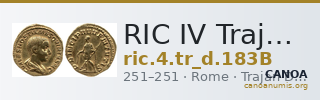RIC IV Trajan Decius 183B — CANOA