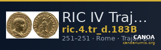 RIC IV Trajan Decius 183B — CANOA