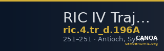 RIC IV Trajan Decius 196A — CANOA