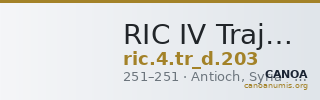 RIC IV Trajan Decius 203 — CANOA